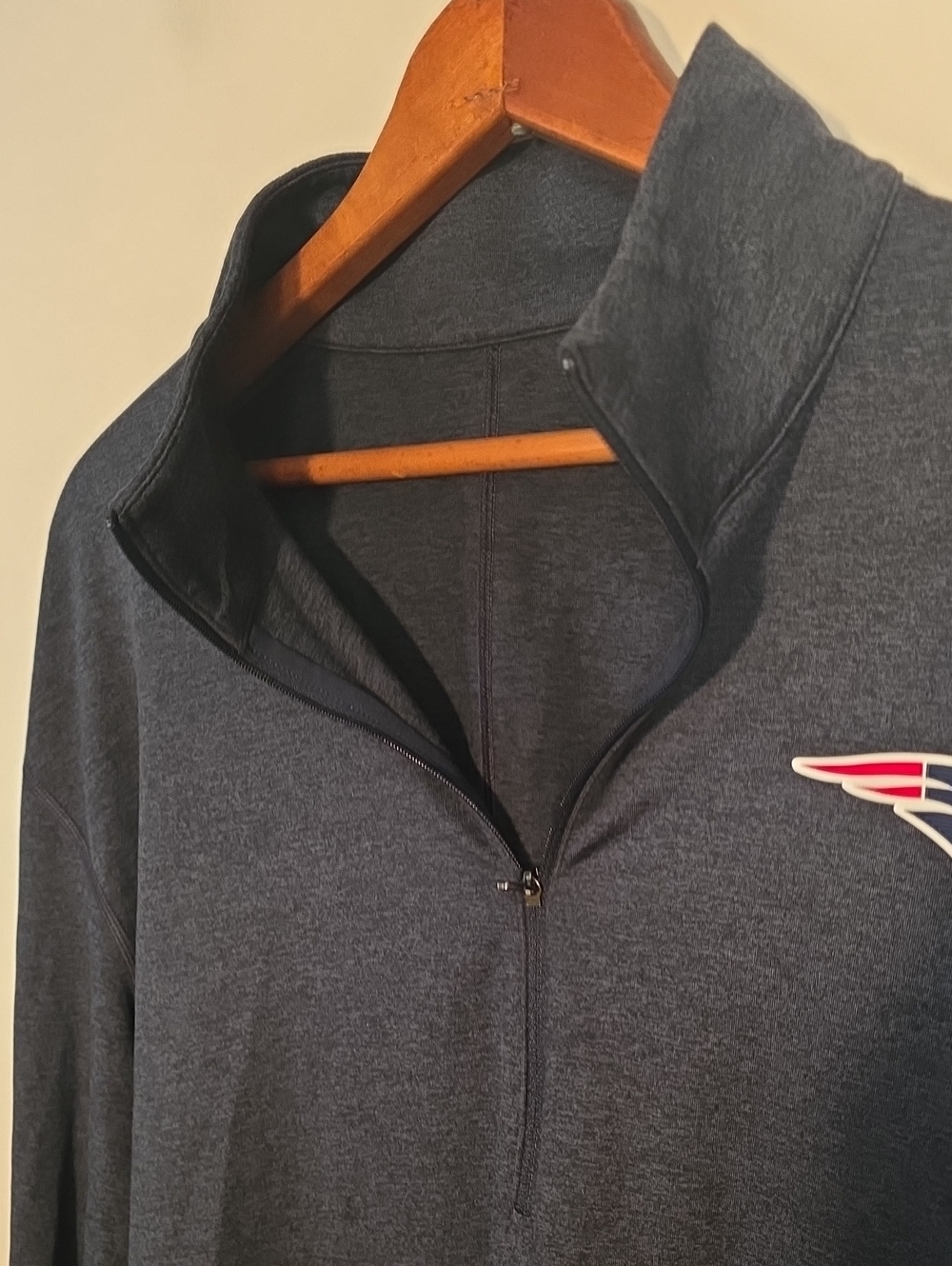 Lululemon XL Patriots Navy Quarter-Zip Pullover Perfect Condition - Picture 3 of 7